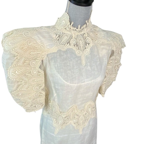 Vintage Capriccio by Digna Dress Newman Marcus Organza Slip Dress Over Top Sz 4